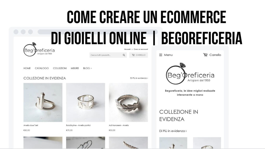 ecommerce di gioielli online laboratorio orafo
