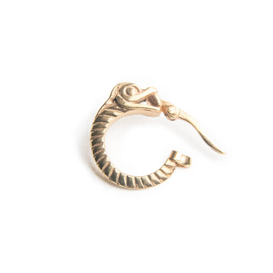 Orecchino Uroboro bronzo