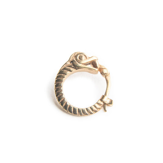 Orecchino Uroboro bronzo