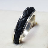 Anello Uomo con Cuoio