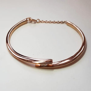 Bracciale argento rosa con Zircone